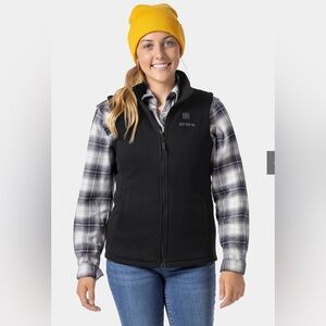 NWT Ororo 3-Zone Women’s Heated Fleece Vest in Black Medium NEW